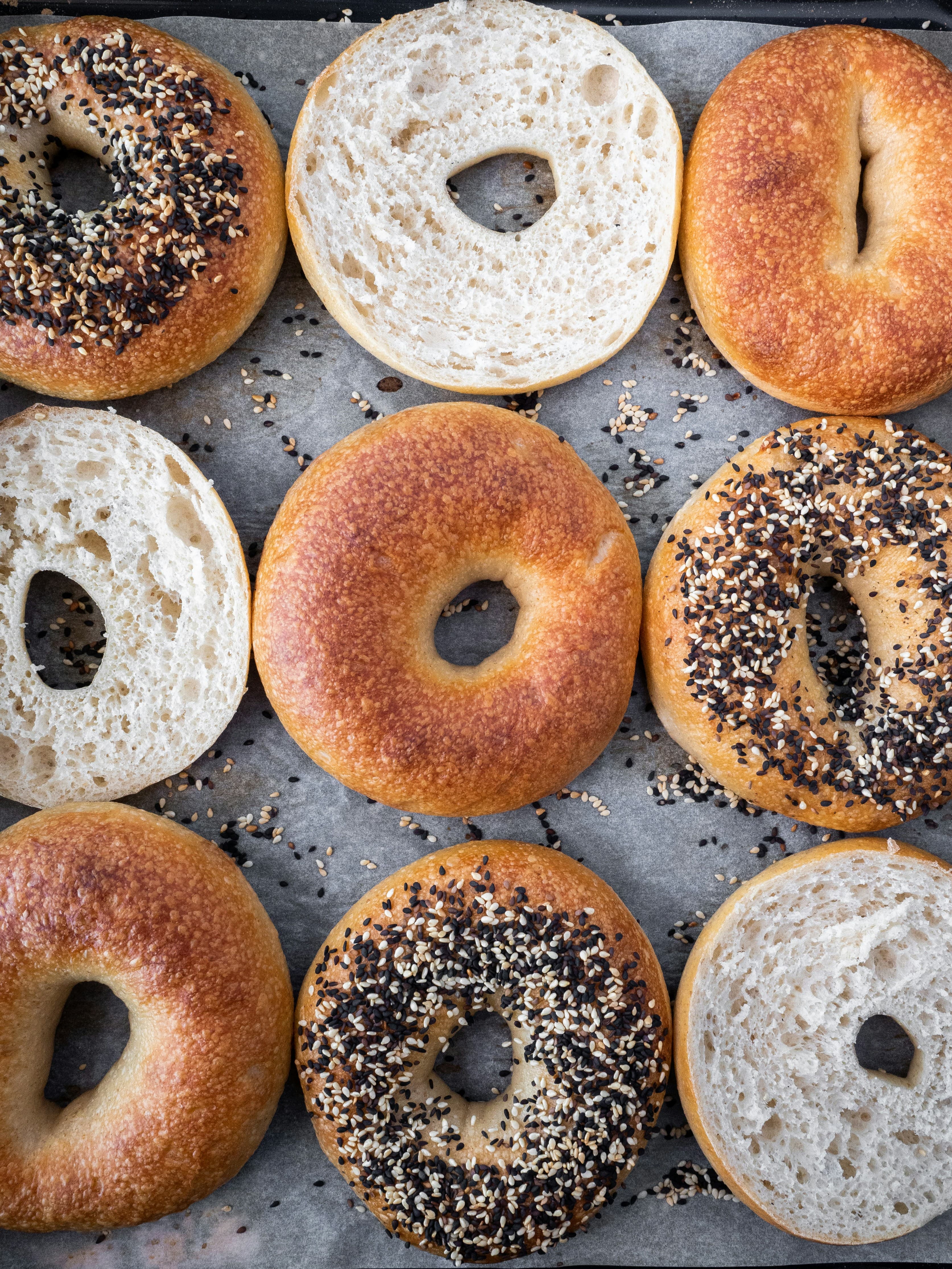 Hand-rolled bagels
